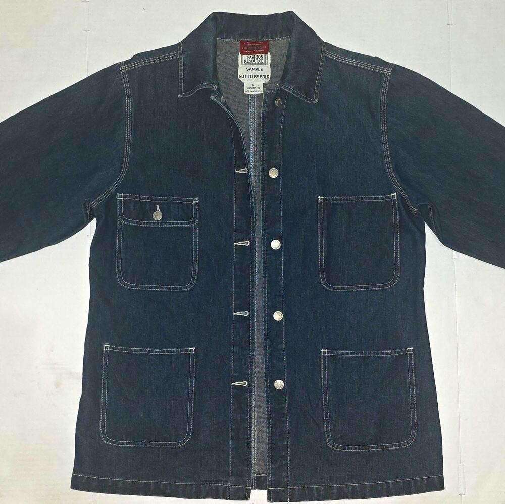 Rare pre-production vintage denim sample chore coat from The Limited denim line